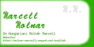 marcell molnar business card